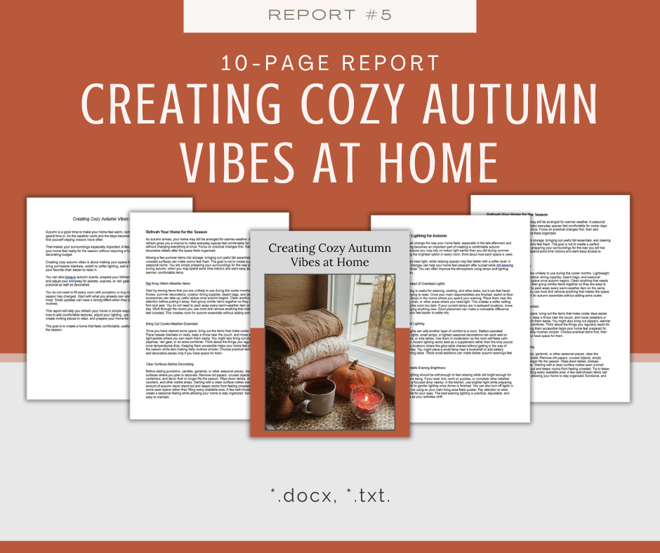 Cozy Autumn Vibes Reports | 5 Report Bundle
