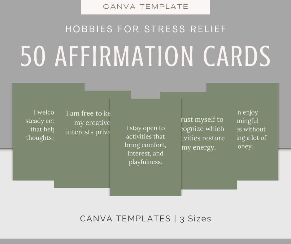 Hobbies For Stress Relief | Content & Journal Bundle