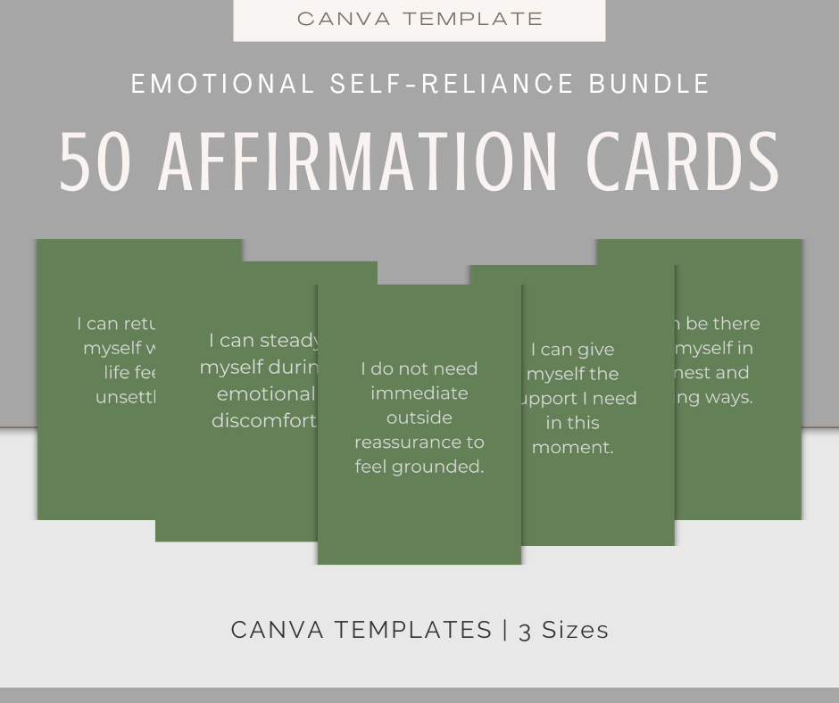 Emotional Self-Reliance | Content & Journal Bundle