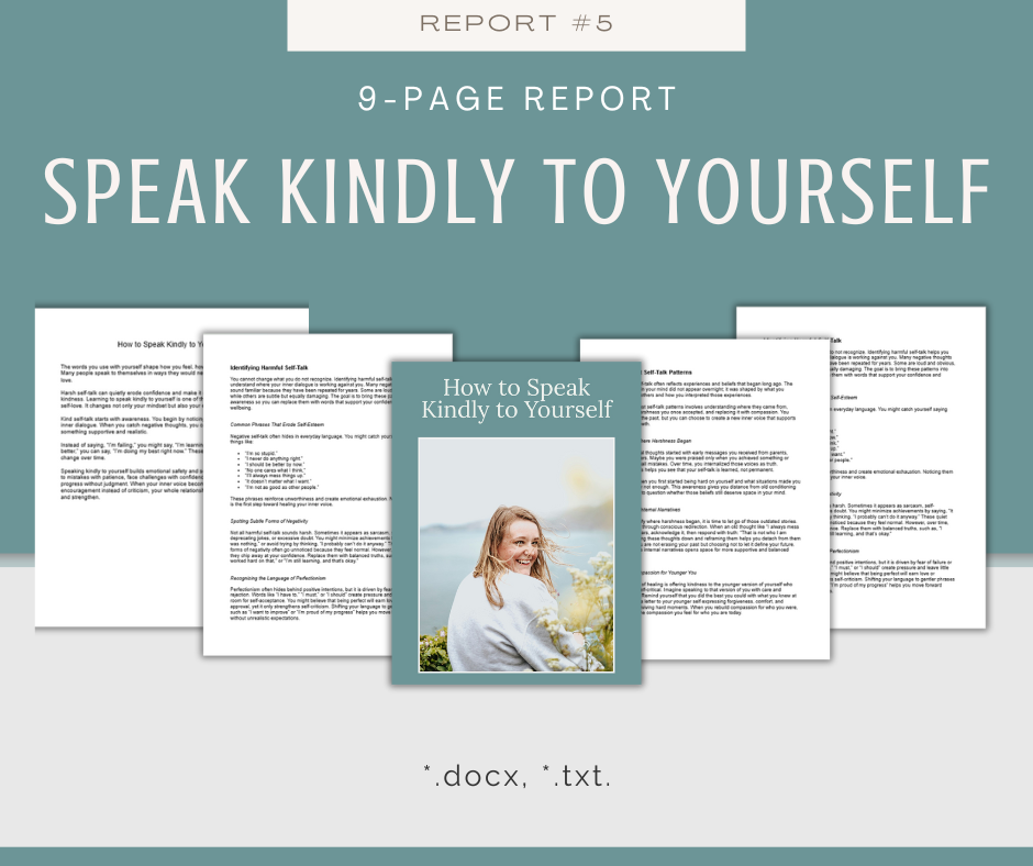 Self-Love Reports | 5 Report Bundle
