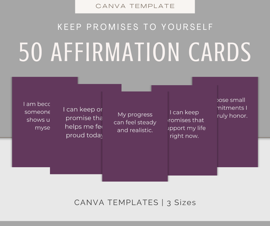 Keep Promises to Yourself | Content & Journal Bundle