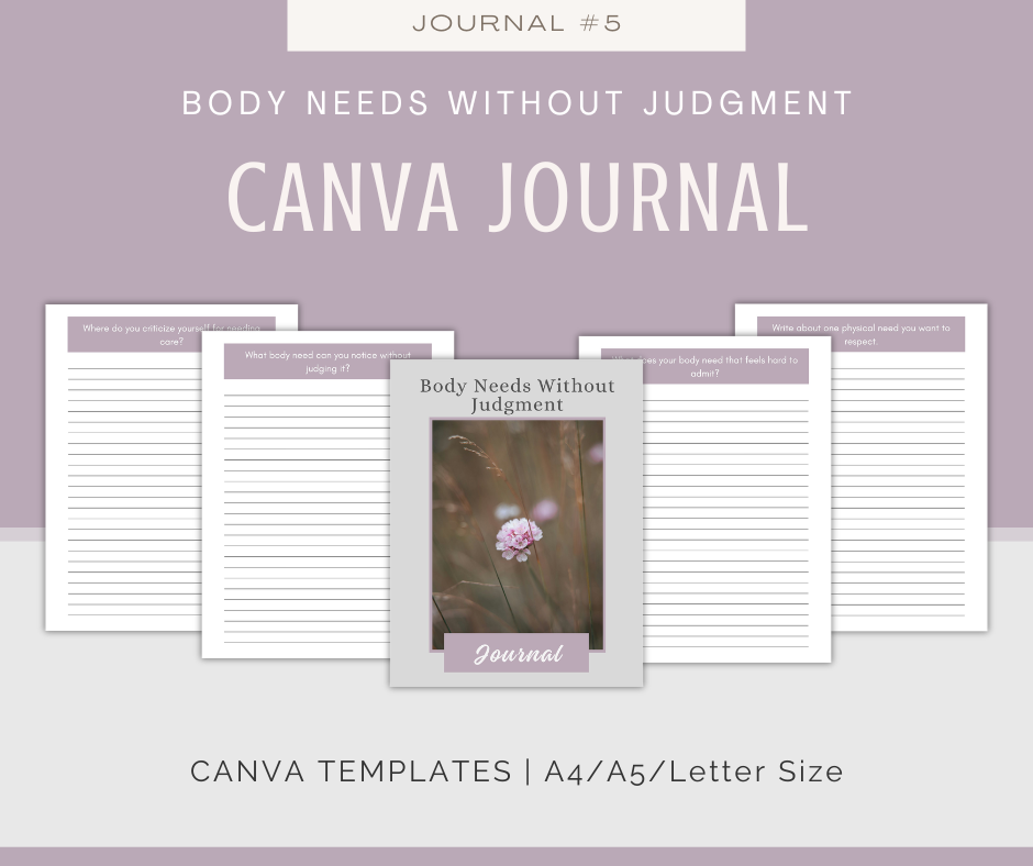 Body Respect and Gentle Wellness Journal Collection | 10 Journals