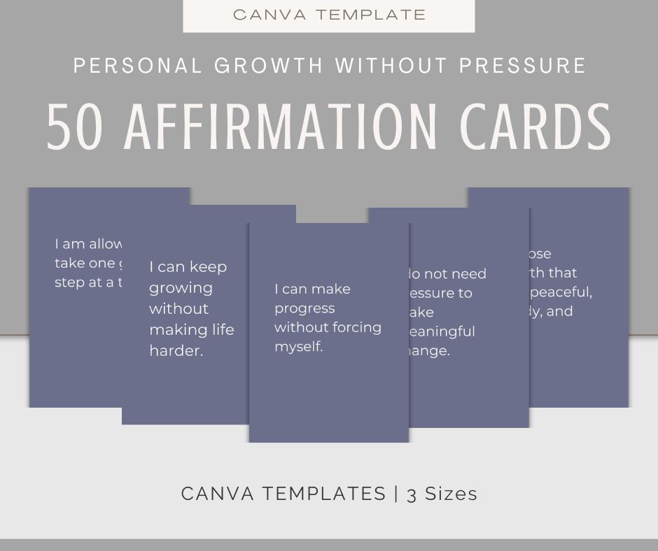 Personal Growth Without Pressure | Content & Journal Bundle