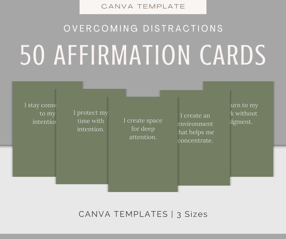 Overcoming Distractions | Content & Journal Bundle