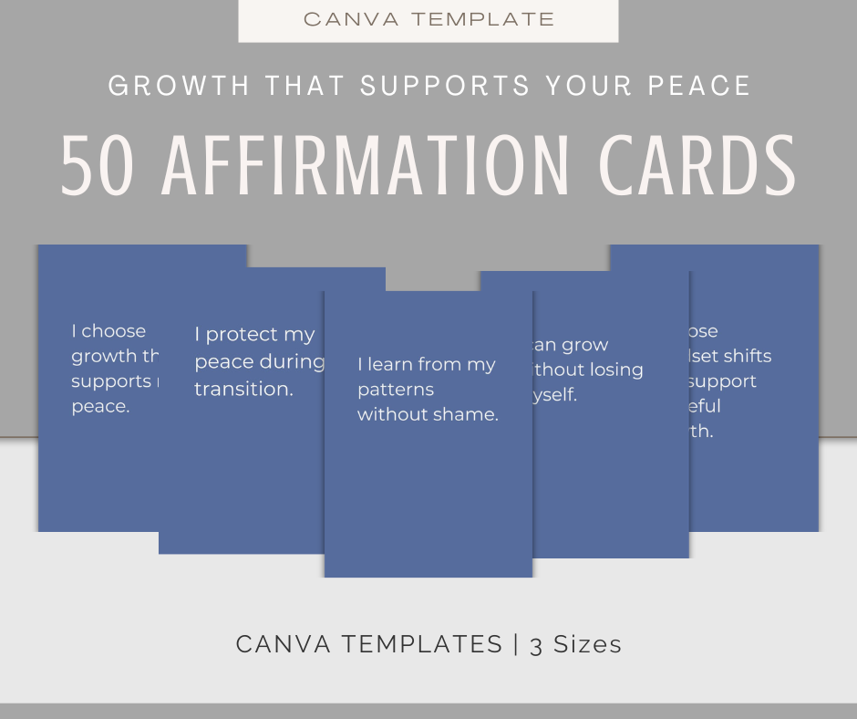 Growth That Supports Your Peace | Content & Journal Bundle