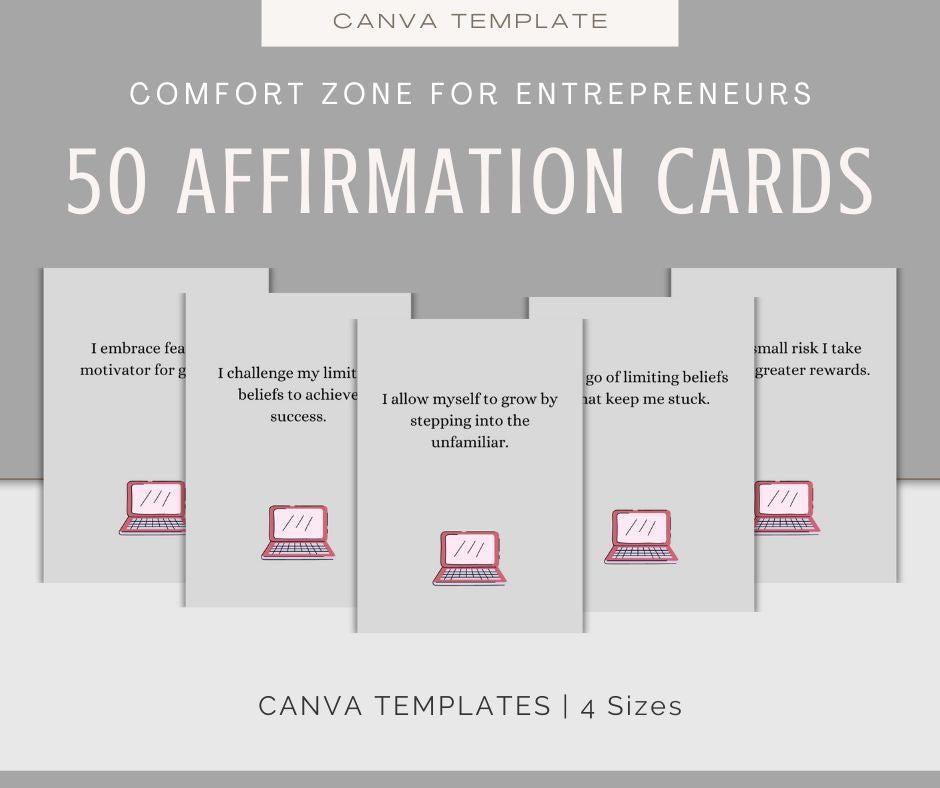 Comfort Zone For Entrepreneurs | Content & Journal Bundle