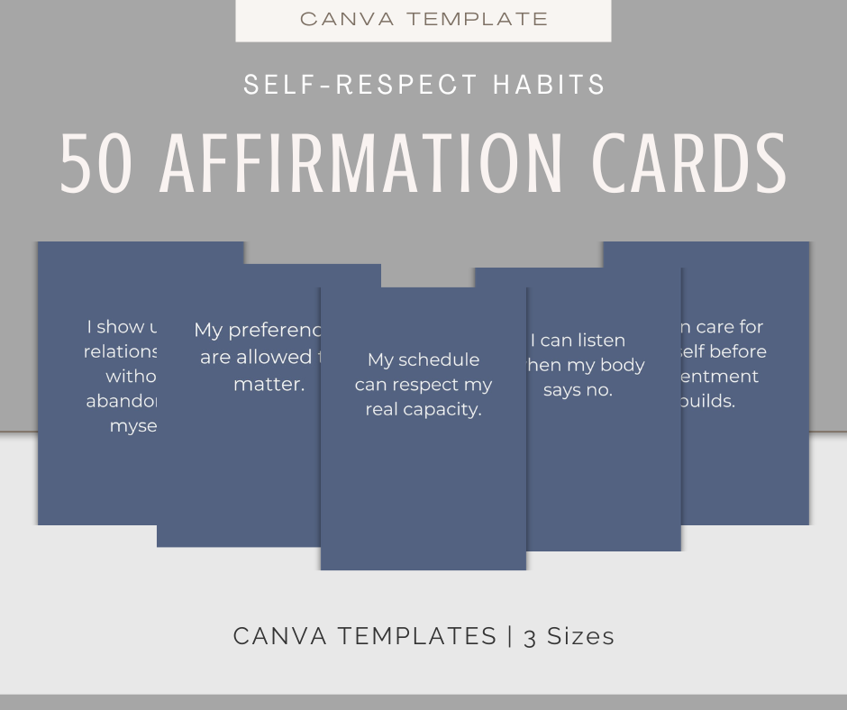 Self-Respect Habits | Content & Journal Bundle