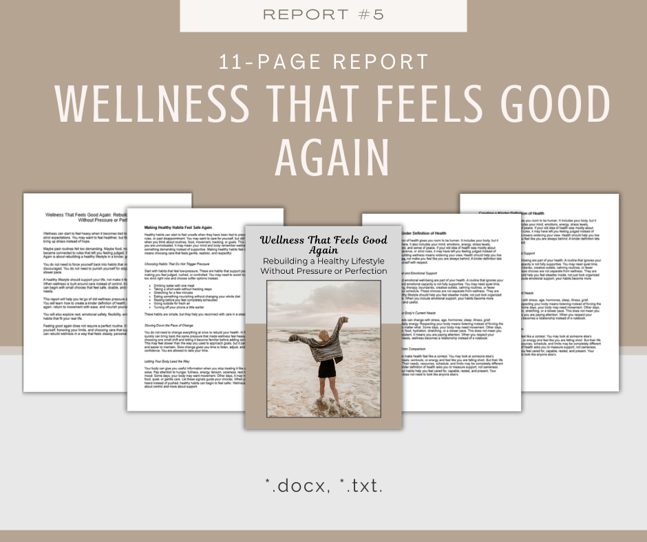 Joy-Based Wellness Reports | 5 Report Bundle