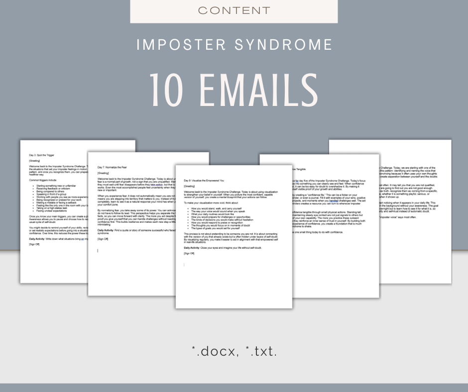 Imposter Syndrome | MEGA Content and Templates Bundle