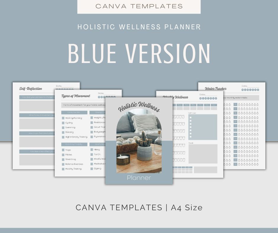 Holistic Wellness Planner | Canva Templates
