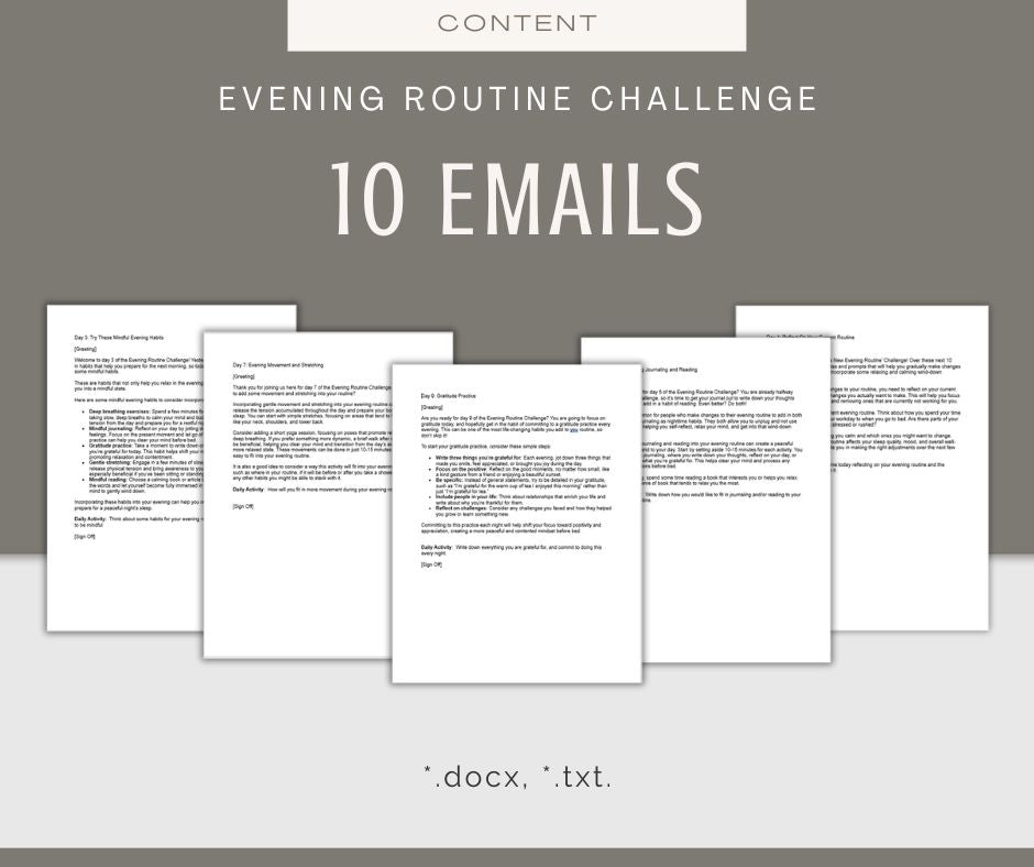 Evening Routines | MEGA Content and Templates Bundle