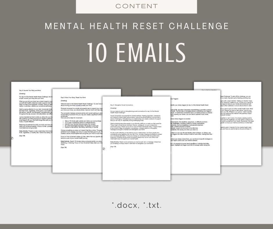 Mental Health Reset | MEGA Content and Templates Bundle