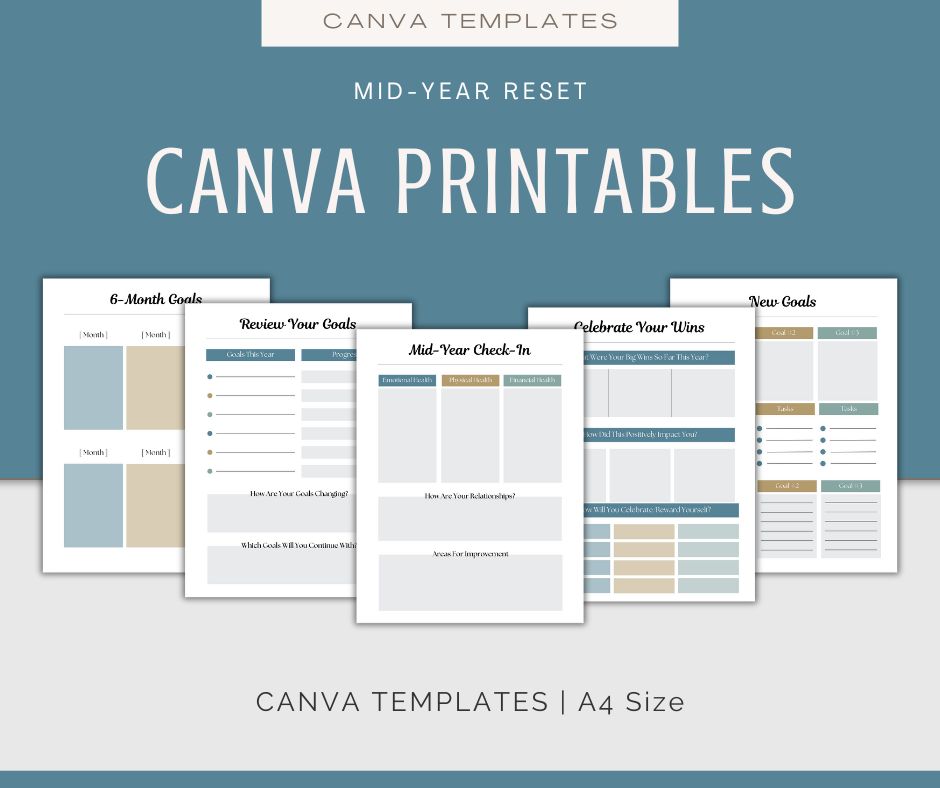 Mid-Year Reset | Content and Templates Bundle