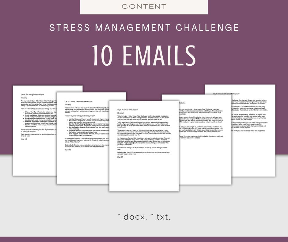 Stress Management | MEGA Content and Templates Bundle