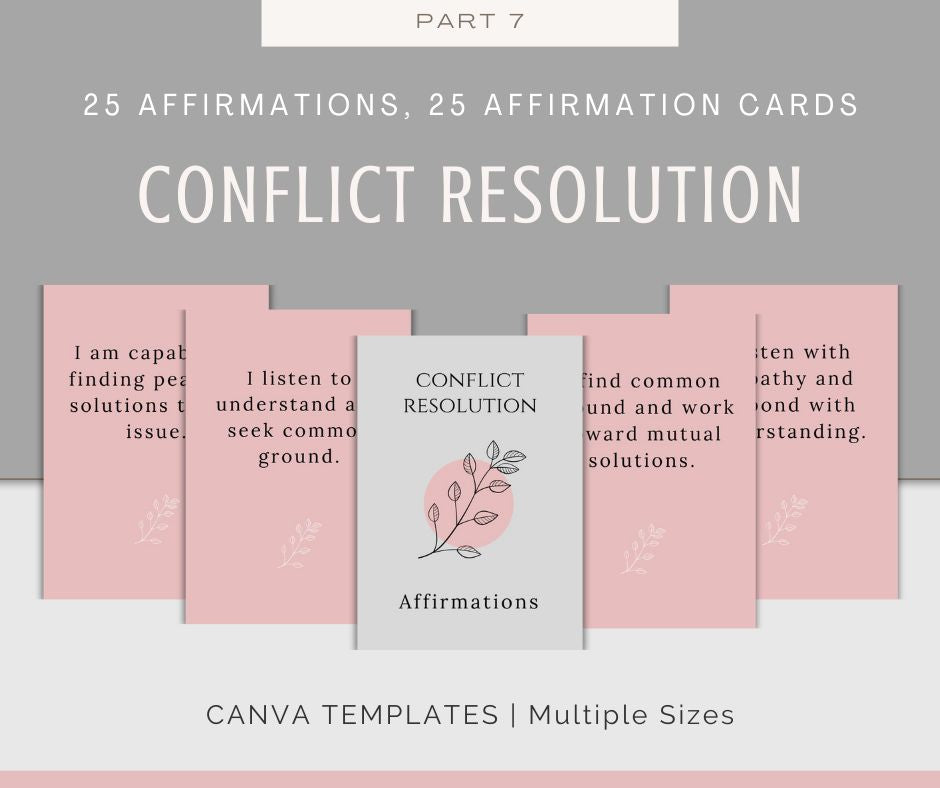 Personal Growth Affirmations | Affirmation Cards Bundle