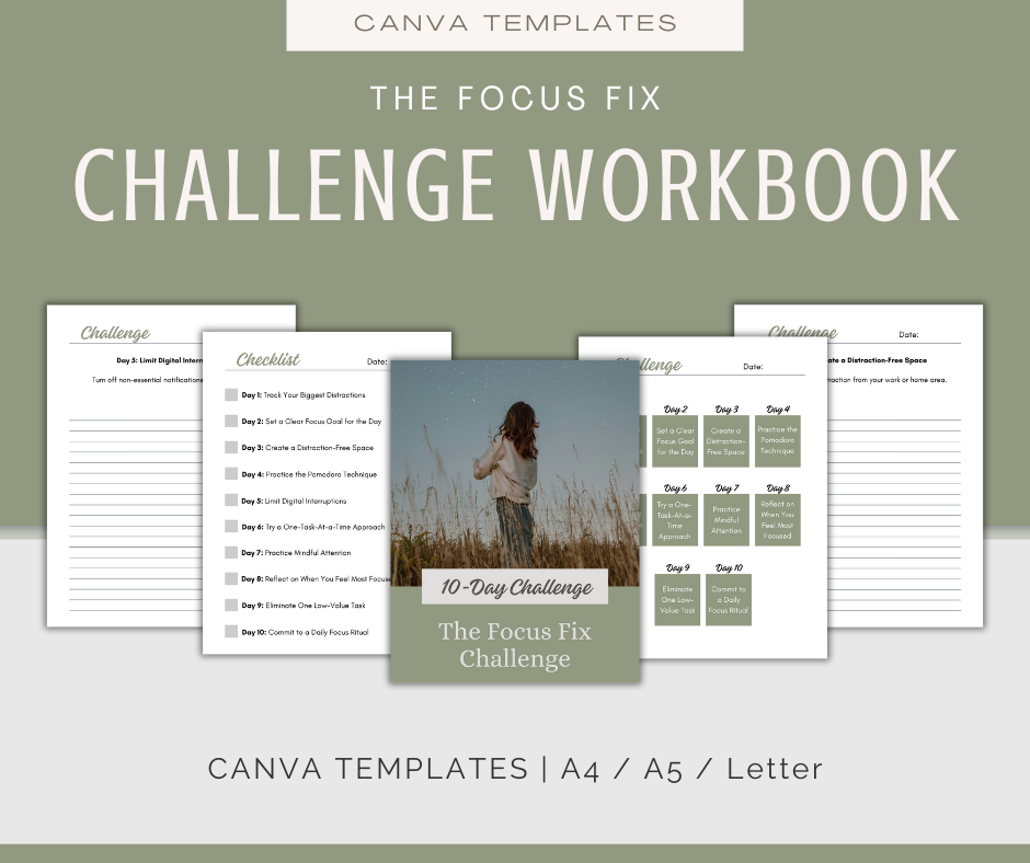The Focus Fix | MEGA Content and Templates Bundle