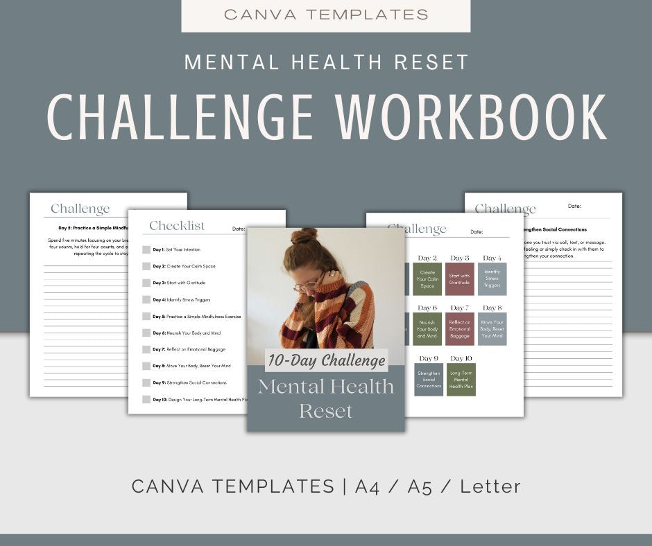 Mental Health Reset | MEGA Content and Templates Bundle