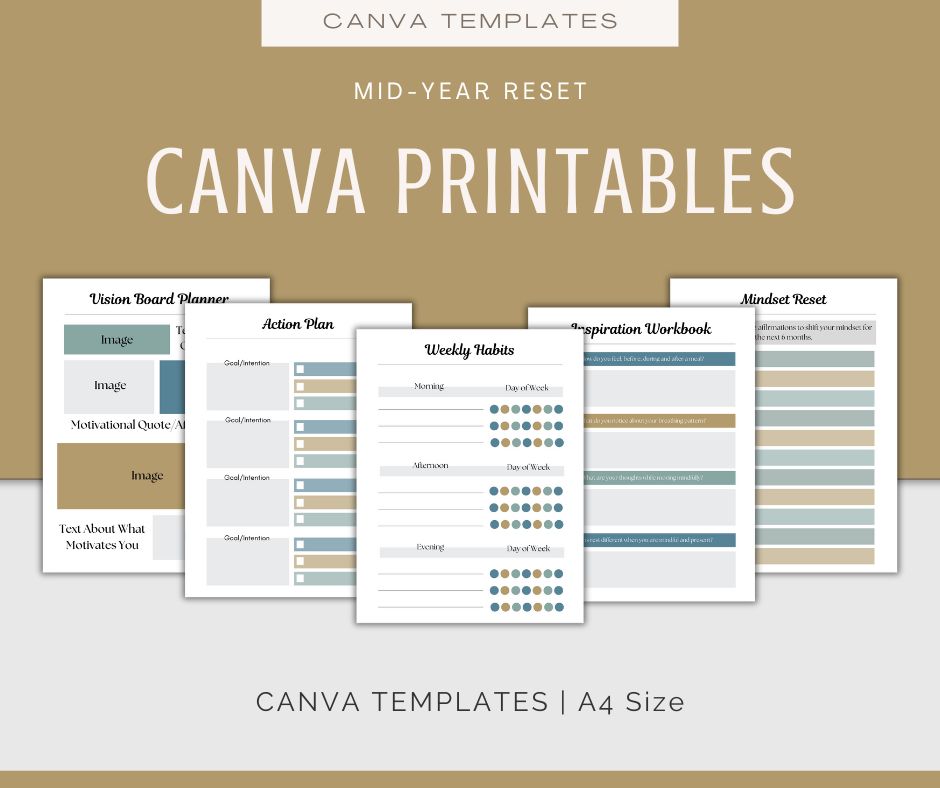 Mid-Year Reset | Content and Templates Bundle