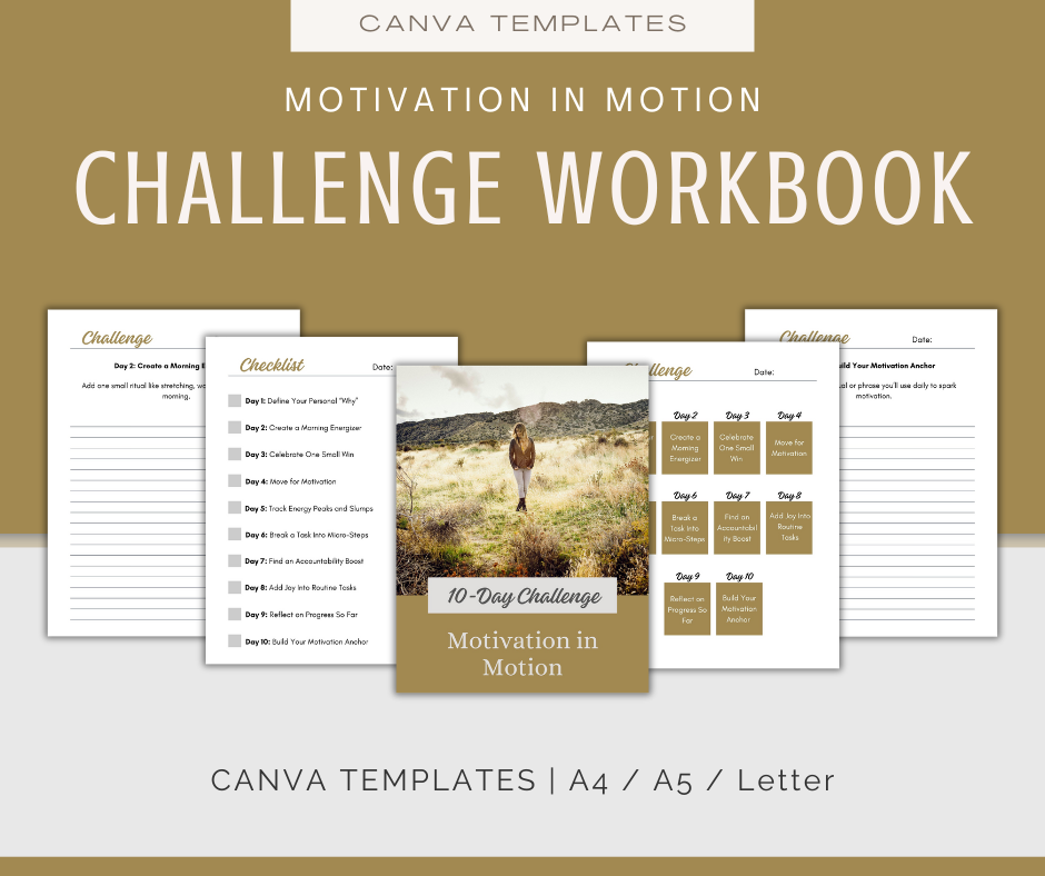 Motivation in Motion | MEGA Content and Templates Bundle