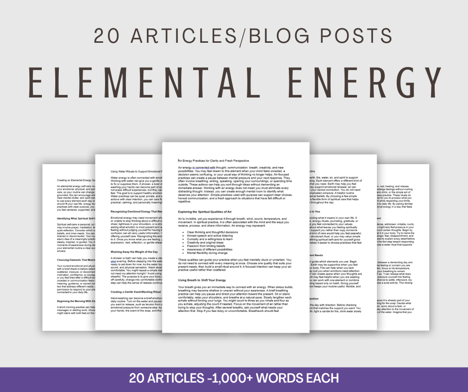 20 'Elemental Energy' Articles