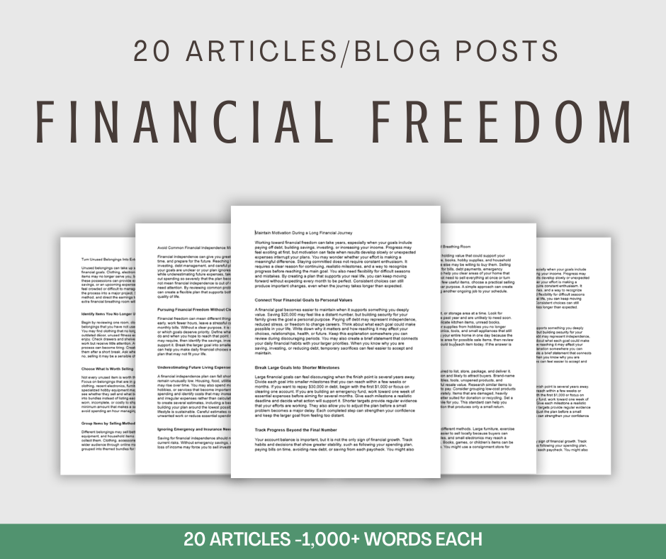 20 'Financial Freedom' Articles