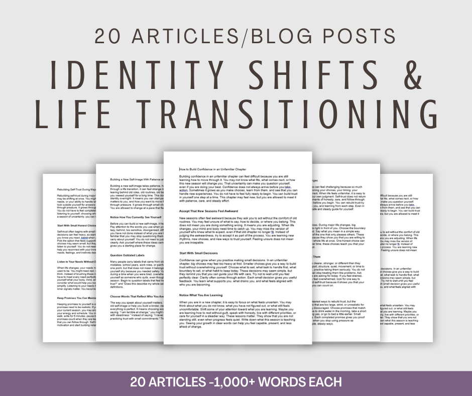 20 'Identity Shifts and Life Transitioning' Articles
