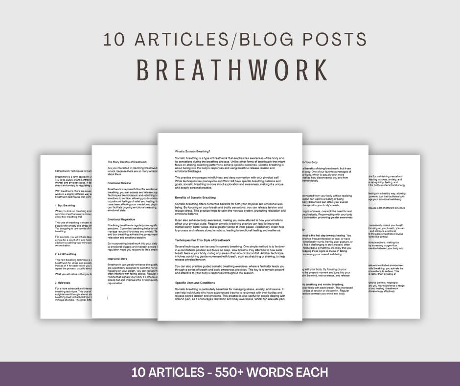 Breathwork Articles | 10 Articles/Blog Posts