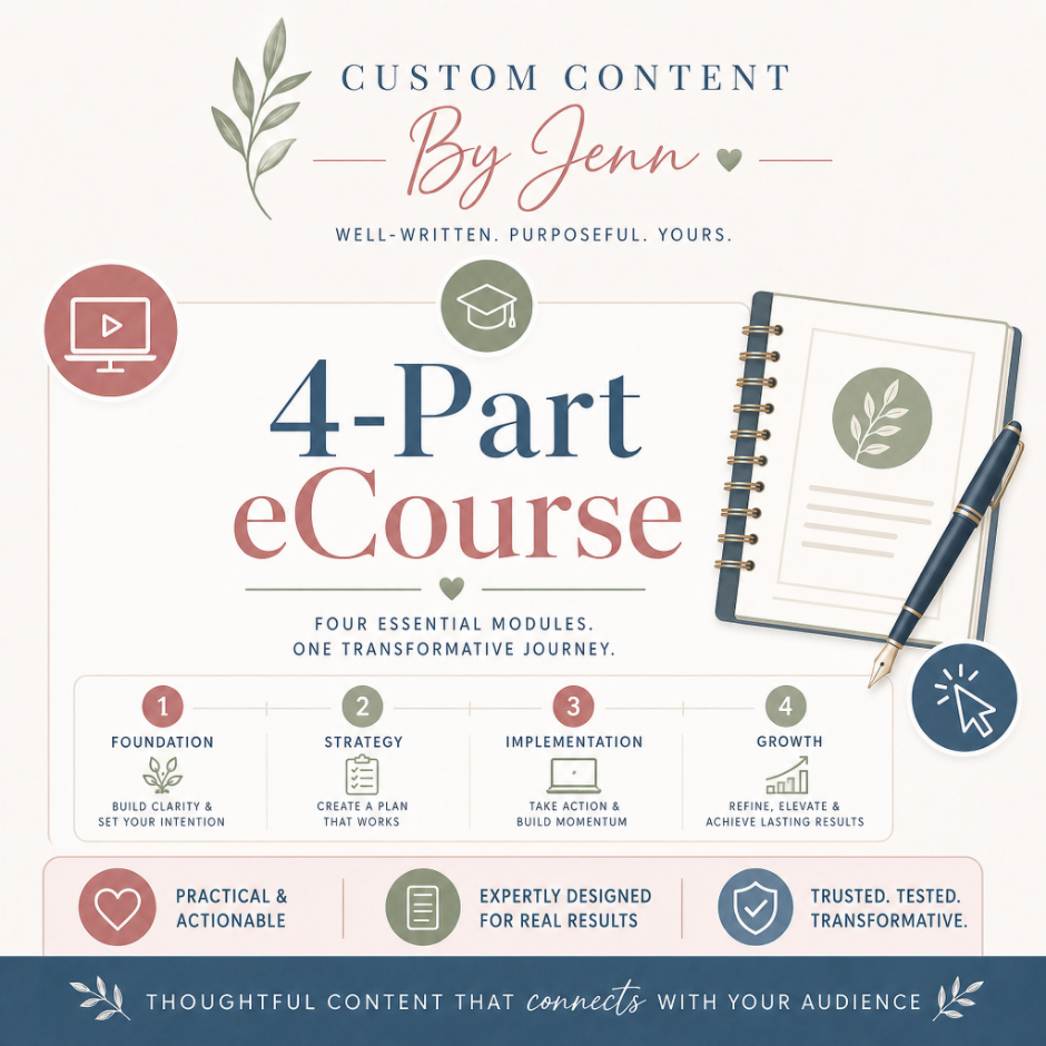 4-Part eCourse | Custom Content