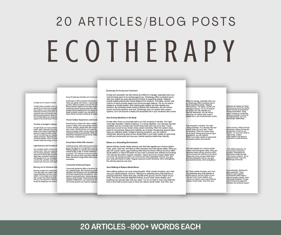 20 'Ecotherapy' Articles