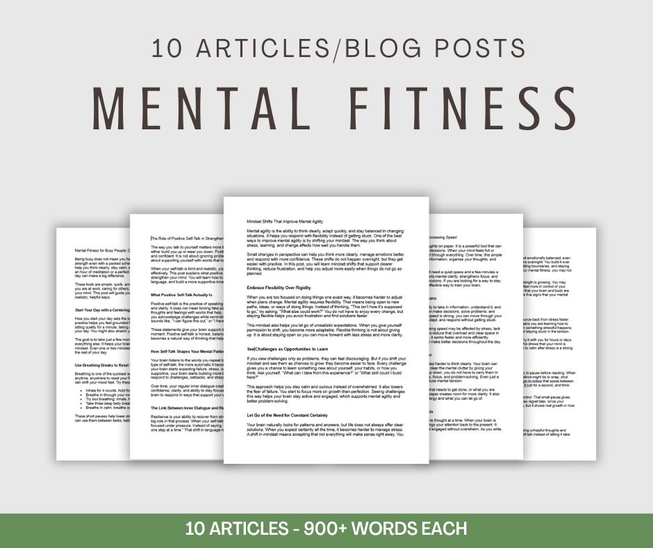 Mental Fitness | 10 Articles/Blog Posts