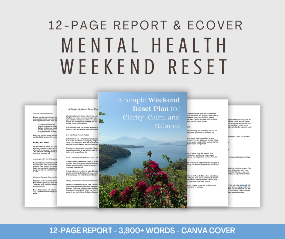 Mental Health Weekend Reset | Report & eCover