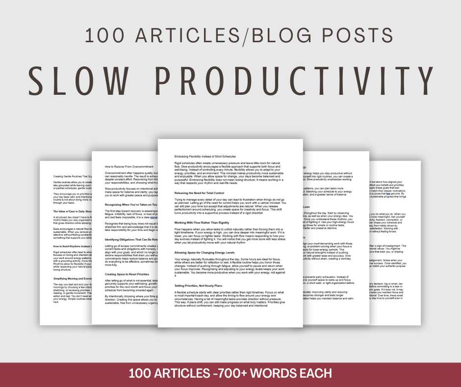 100 Slow Productivity Articles