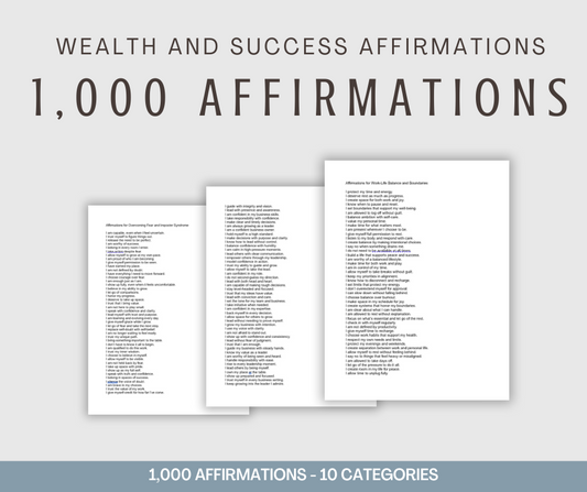 Wealth and Success Affirmations | 1,000 Affirmations
