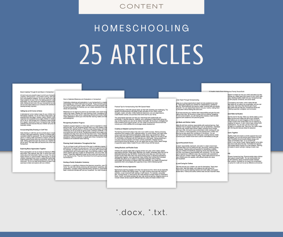 Homeschooling 101 | Content Bundle