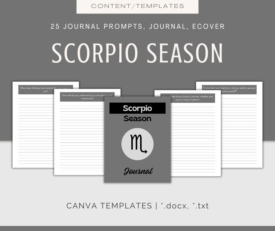 Zodiac Season Journals & Prompts