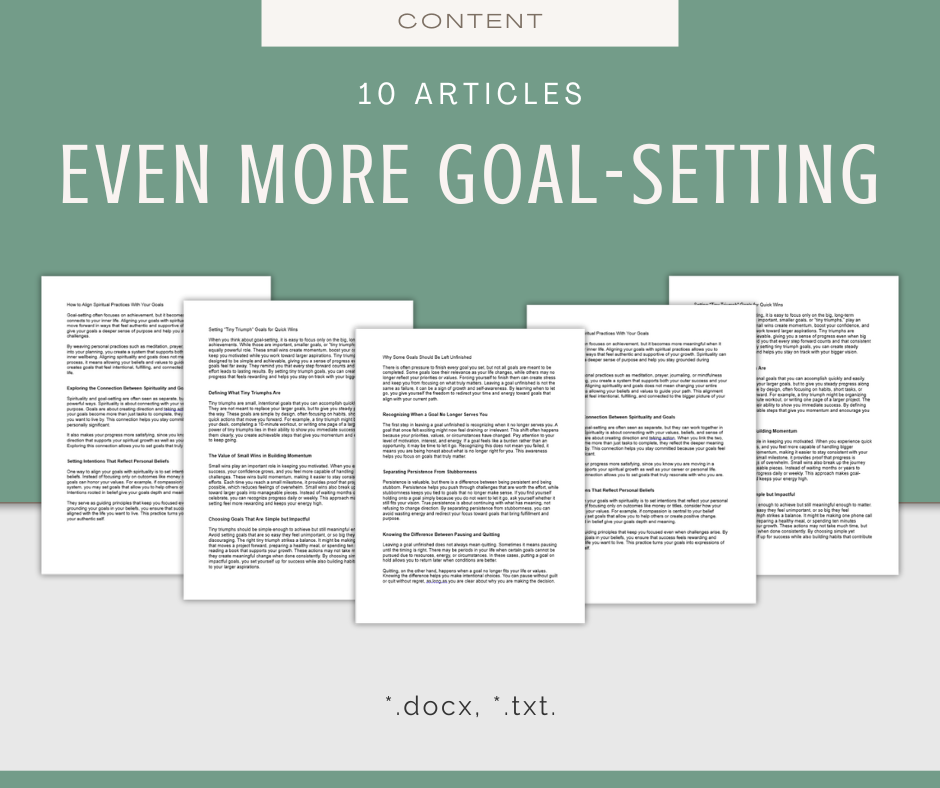 100 Goal-Setting Articles