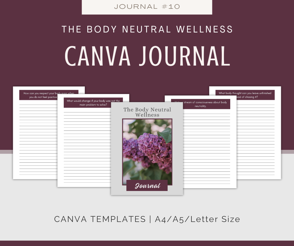 Body Respect and Gentle Wellness Journal Collection | 10 Journals