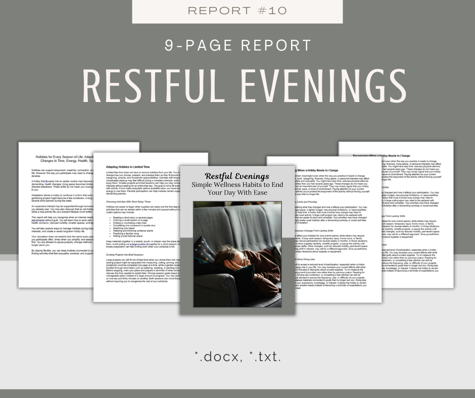 Health and Wellness Reports | 10 Report Bundle