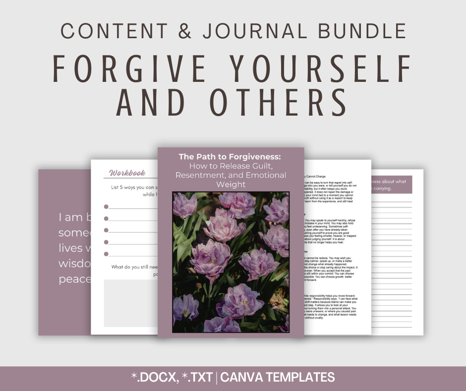 Forgive Yourself and Others | Content & Journal Bundle