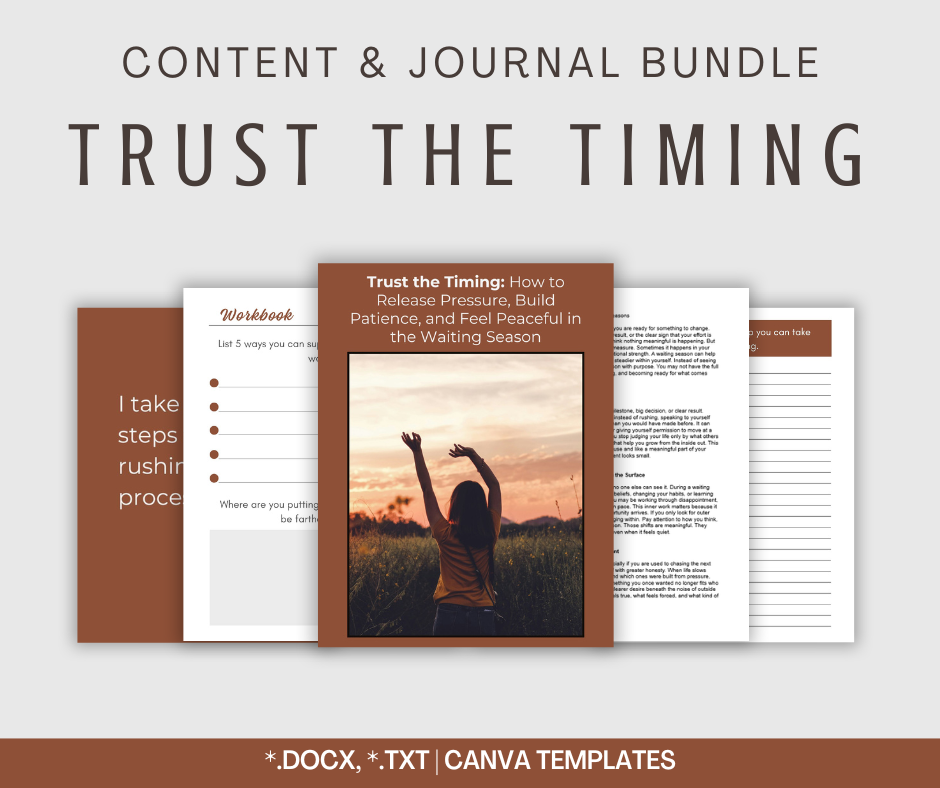 Trust the Timing | Content & Journal Bundle