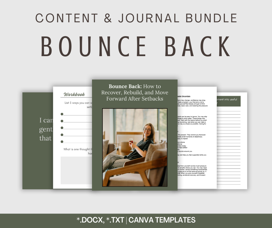 Bounce Back | Content & Journal Bundle