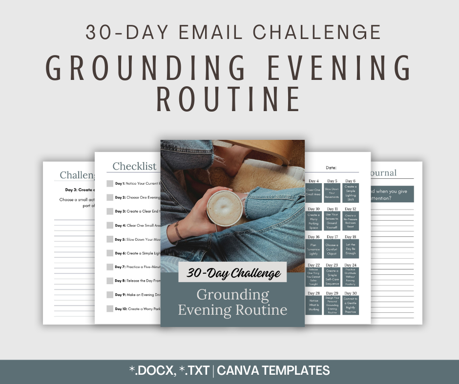 30-Day 'Grounding Evening Routine' Challenge