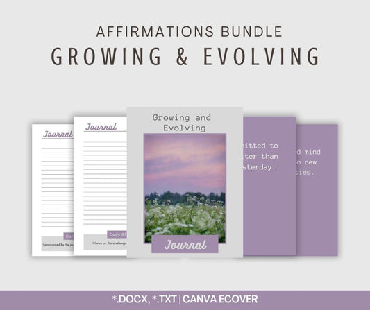 Growing and Evolving | Affirmations Bundle