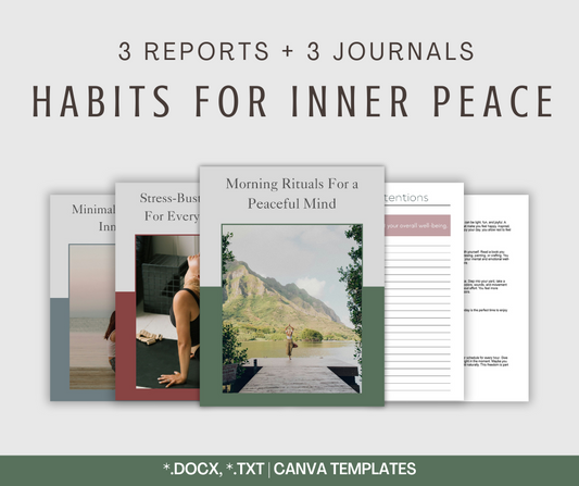 Habits For Inner Peace | Reports & Journals