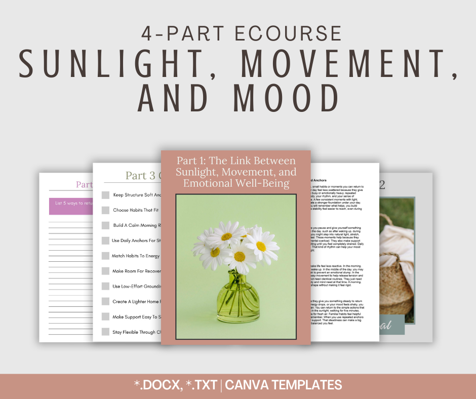 4-Part eCourse: Sunlight, Movement, and Mood