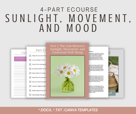 4-Part eCourse: Sunlight, Movement, and Mood