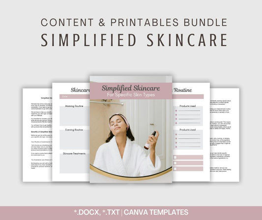 Simplified Skincare | Content & Printables Bundle