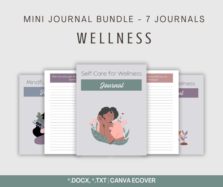Wellness Journals | 7 Mini Journals – Happy Healthy Content
