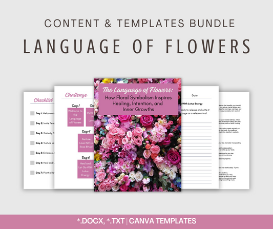 The Language of Flowers | Content & Templates Bundle
