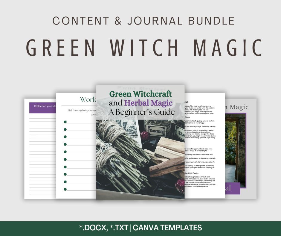 Green Witch Magic | Content & Journal Bundle